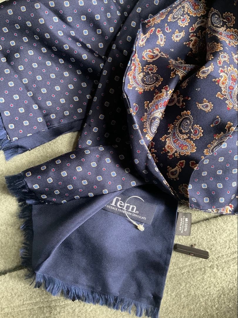 スコットランド製 Glentana グレンタナ モヘヤマフラー　ヴィンテージ