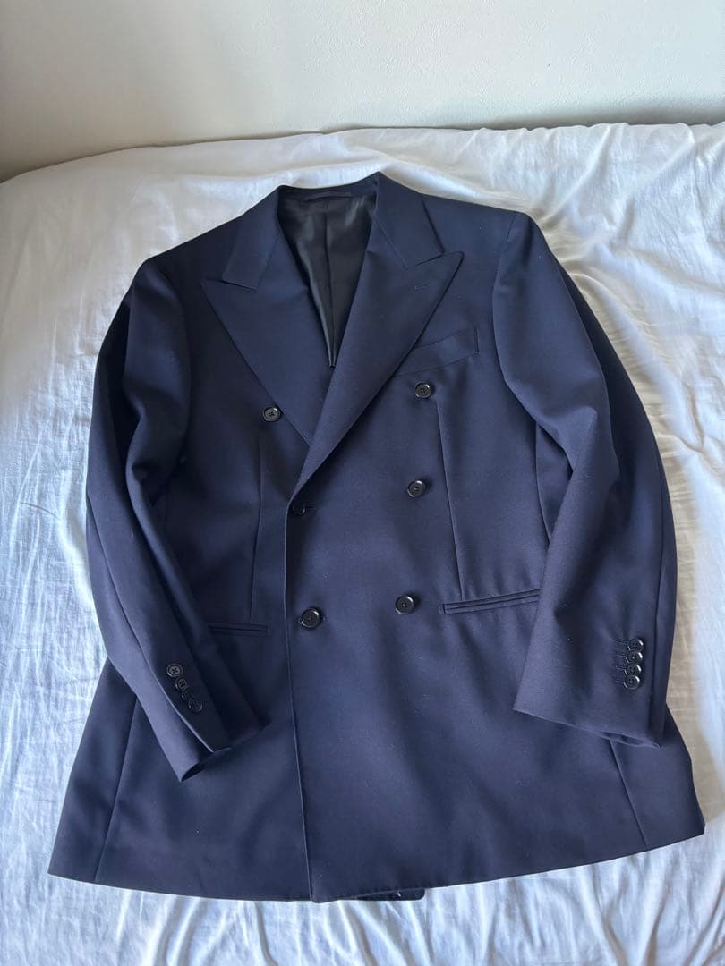 現行　ユナイテッド アローズ カノニコ ダブル セットアップ スーツ 48