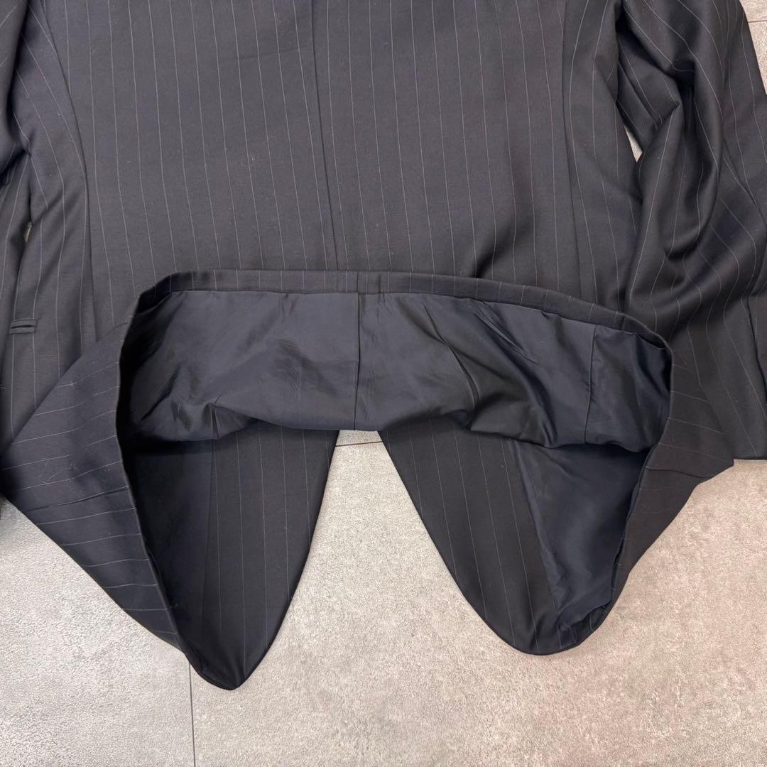 ジョルジオアルマーニ　スーツ　ストライプ　ネイビー　2B サイズL イタリア製