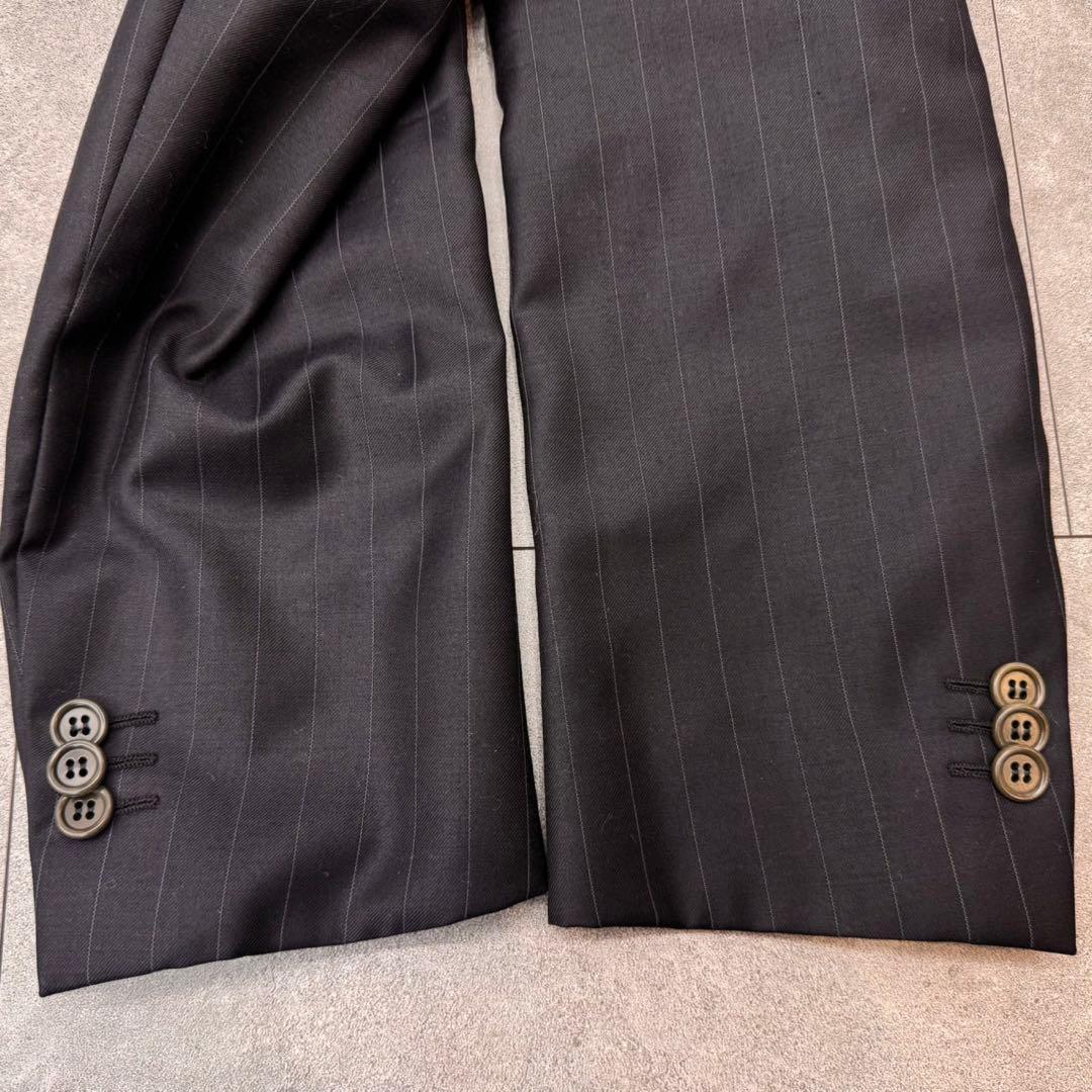 ジョルジオアルマーニ　スーツ　ストライプ　ネイビー　2B サイズL イタリア製