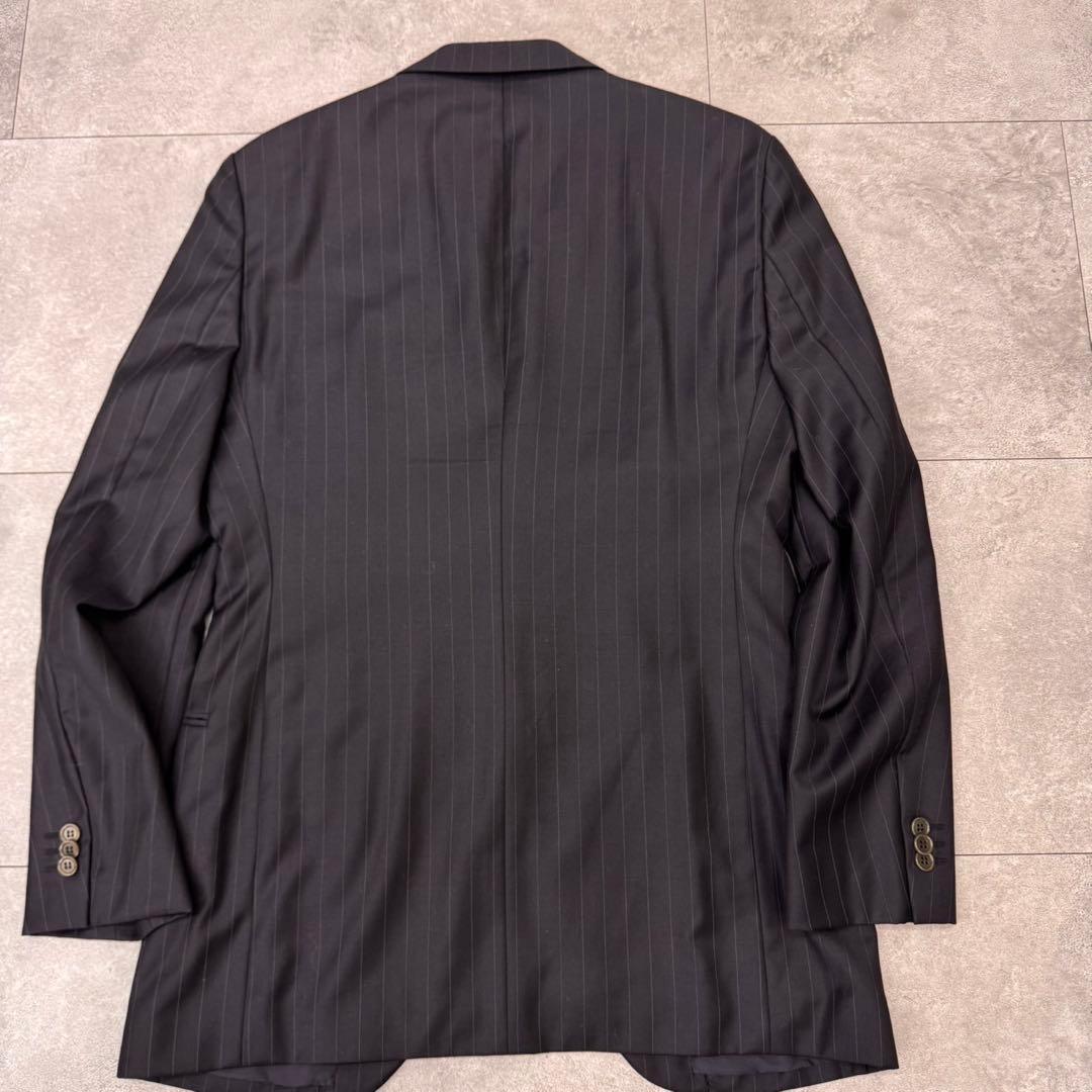 ジョルジオアルマーニ　スーツ　ストライプ　ネイビー　2B サイズL イタリア製