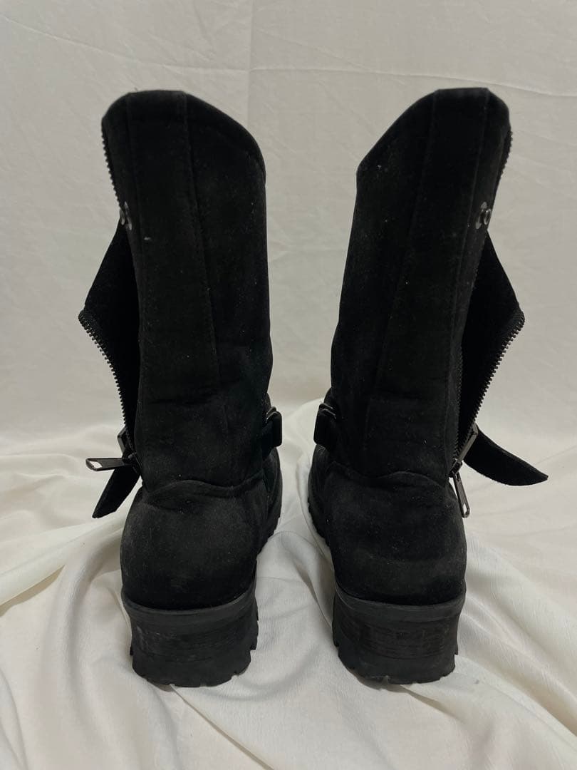 靴 00s SEMANTIC DESIGN Suede Engineer Boots