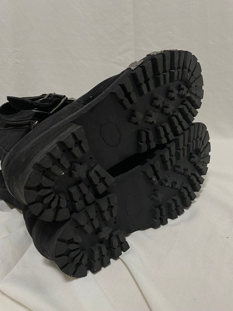 靴 00s SEMANTIC DESIGN Suede Engineer Boots