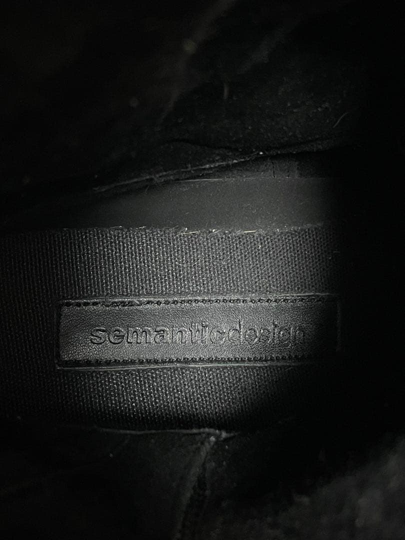 靴 00s SEMANTIC DESIGN Suede Engineer Boots