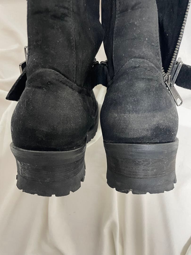 靴 00s SEMANTIC DESIGN Suede Engineer Boots