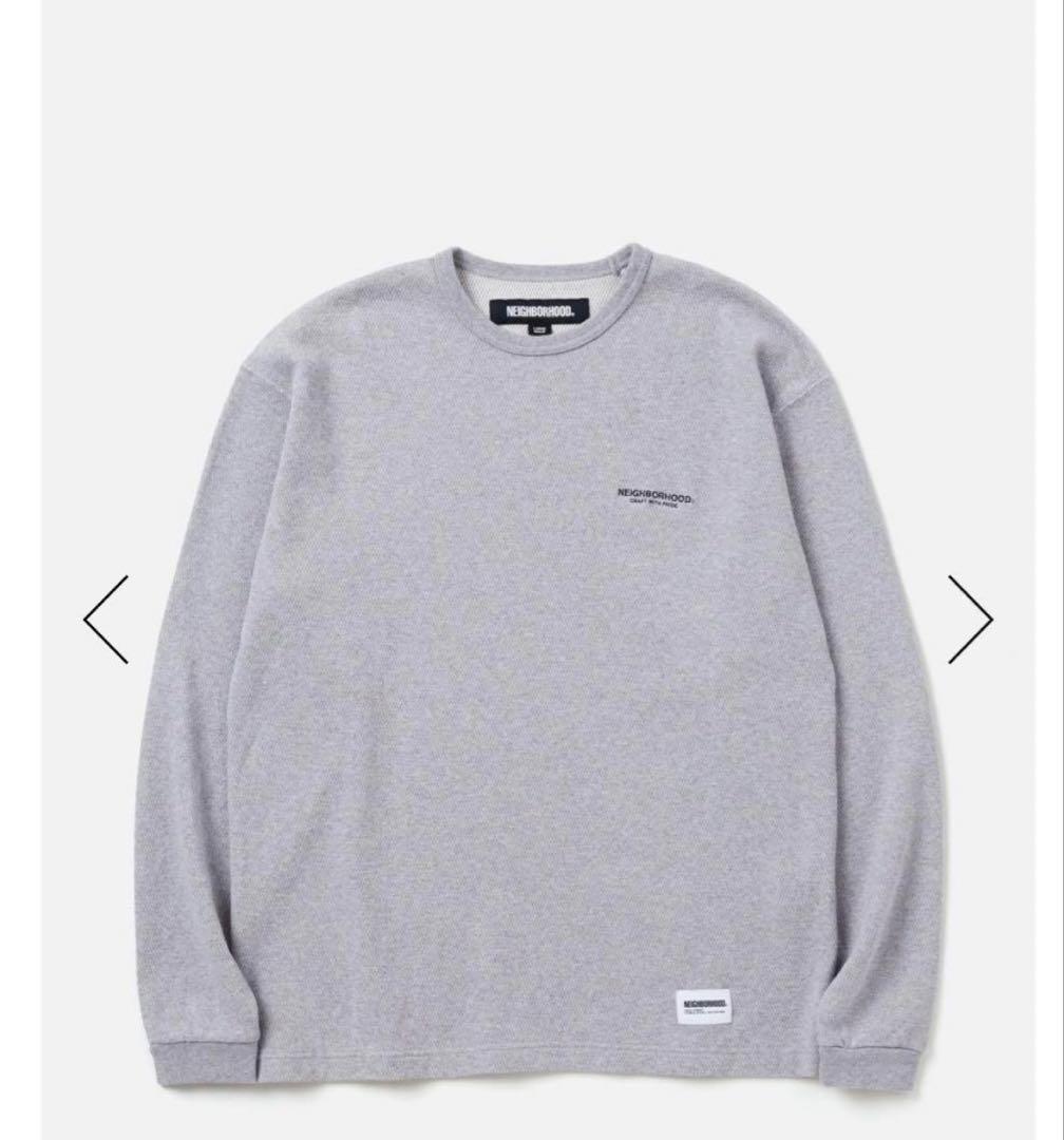 トップス HONEYCOMB FABRIC CREWNECK LS