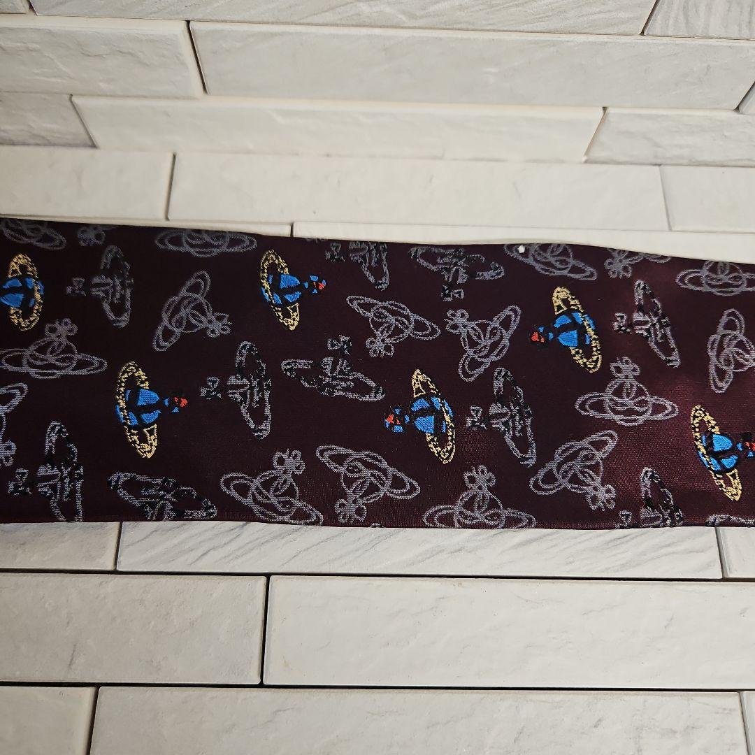 ◾美品ヴィヴィアンウエストウッドネクタイ　イタリー製　シルク100%　未使用