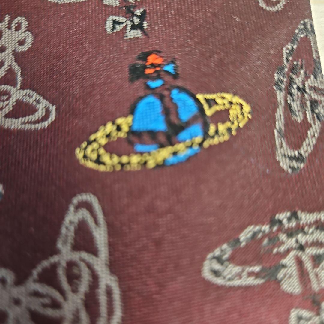 ◾美品ヴィヴィアンウエストウッドネクタイ　イタリー製　シルク100%　未使用