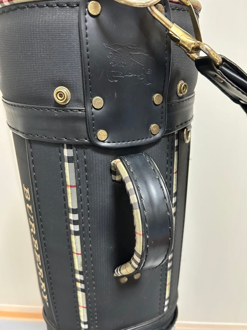 希少 バーバリー BURBERRY キャディバッグ ゴルフ
