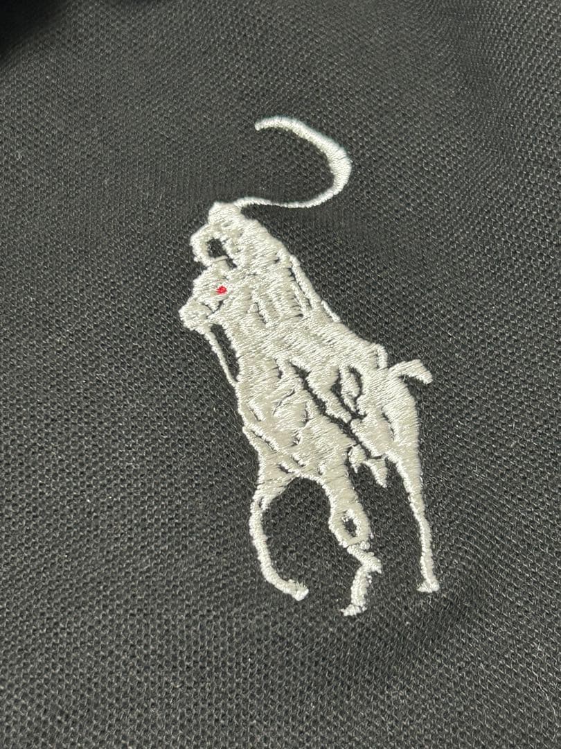 lowlife hell ブラックポロシャツ 刺繍ロゴ ビッグポニー swag