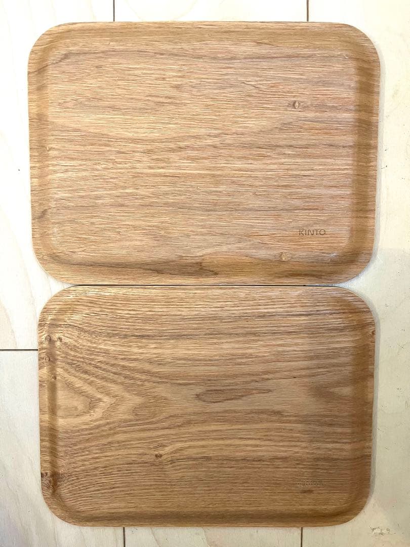 KINTO キントー ノンスリップ トレイ ウィロー 木製 13枚 カフェトレー