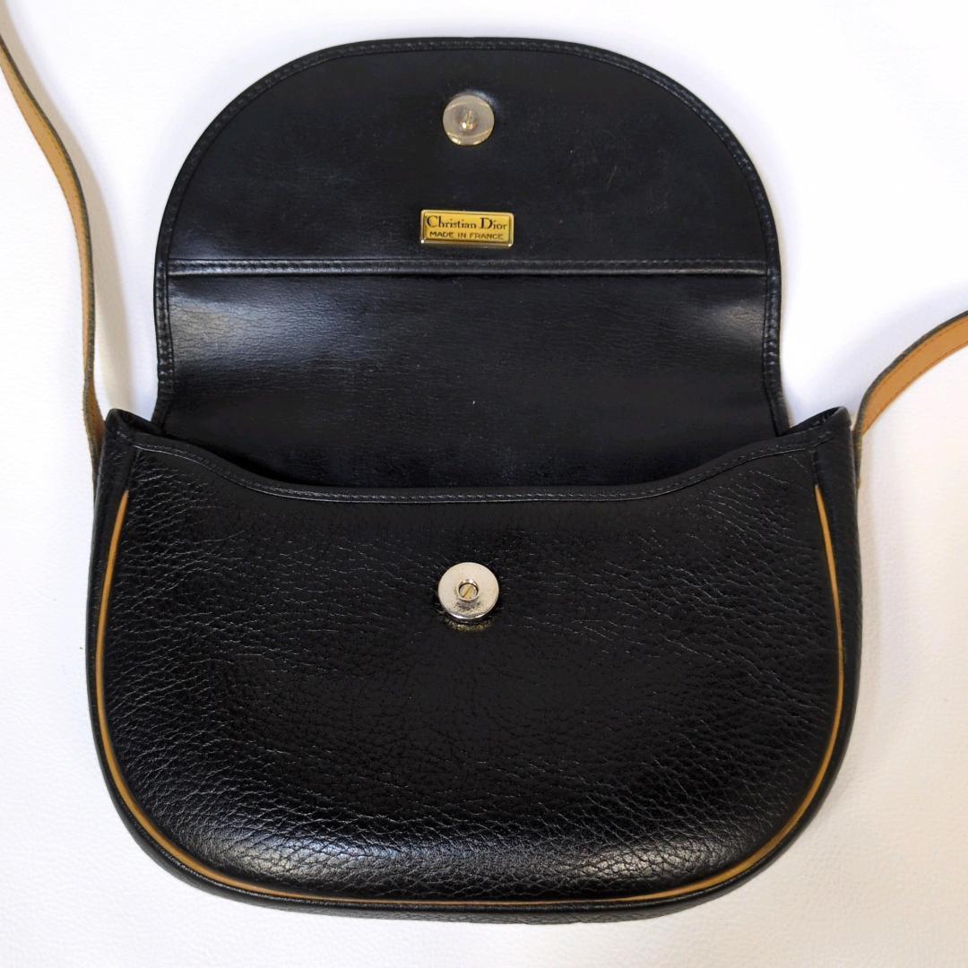 Christian Dior ディオール ショルダーバッグ ブラック CDロゴ