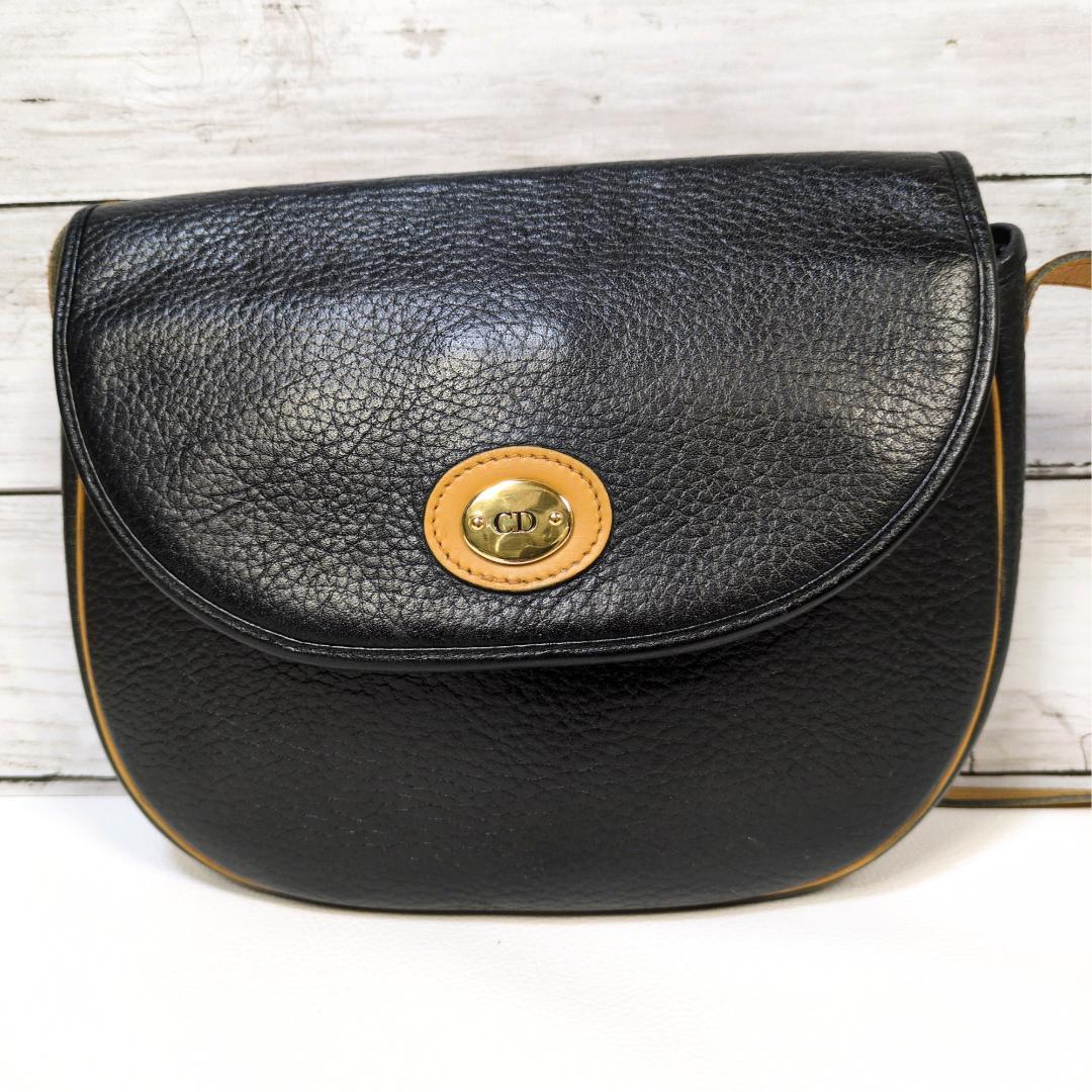 Christian Dior ディオール ショルダーバッグ ブラック CDロゴ