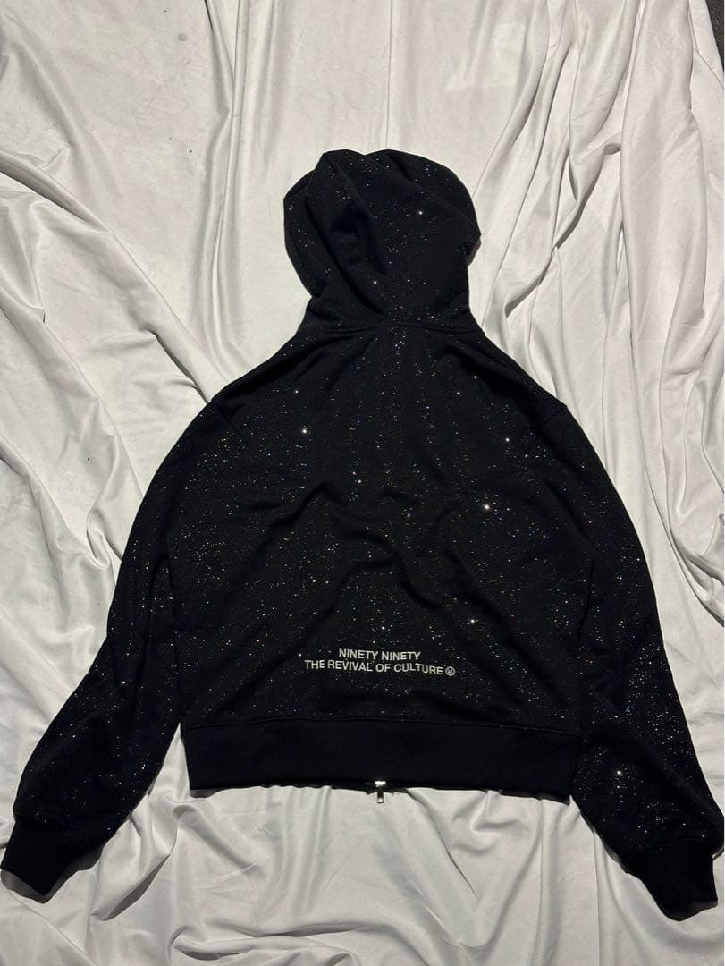 【7】9090キラキラブラックパーカー