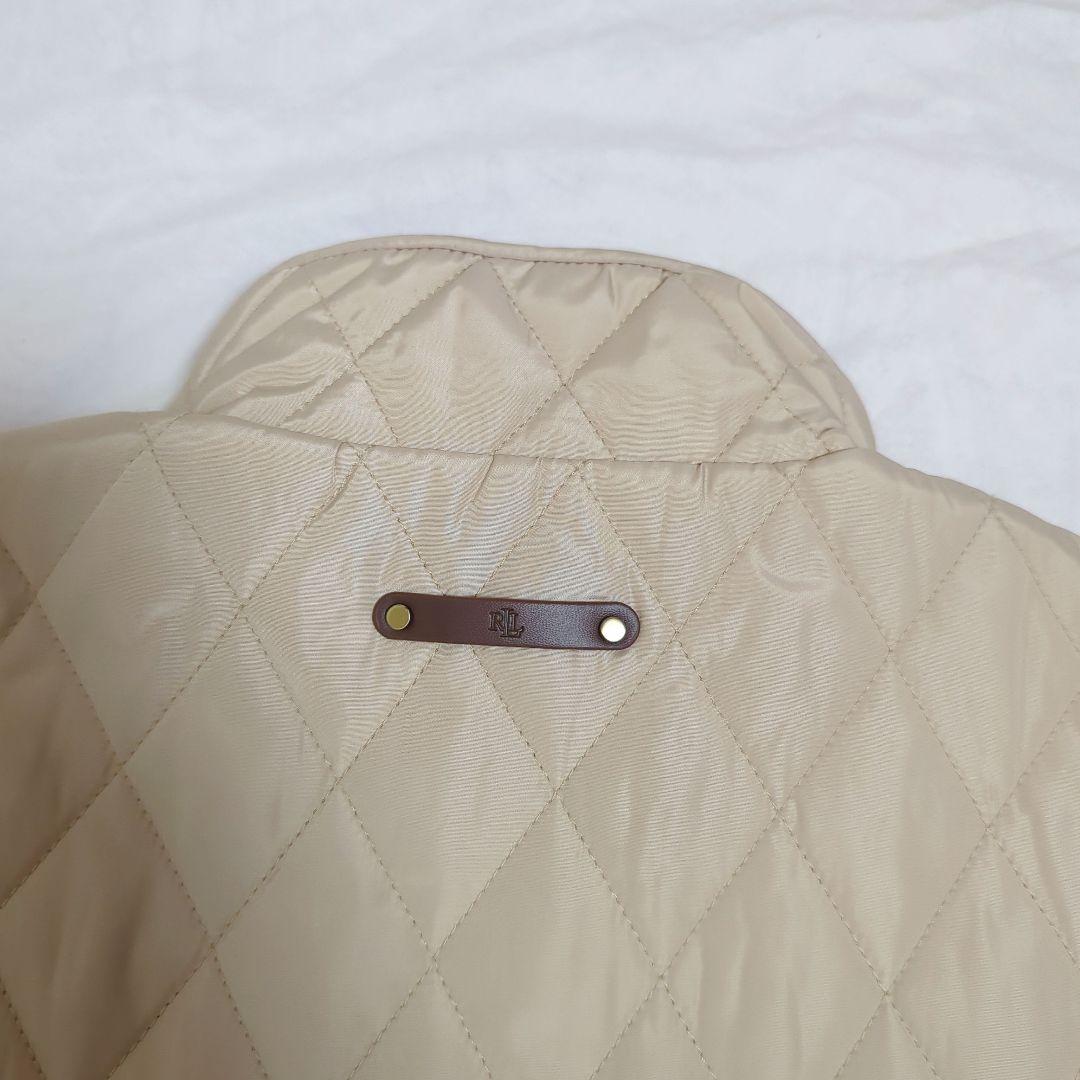 極美品✨ローレンラルフローレン キルティング ベスト エンブレム ベージュ S