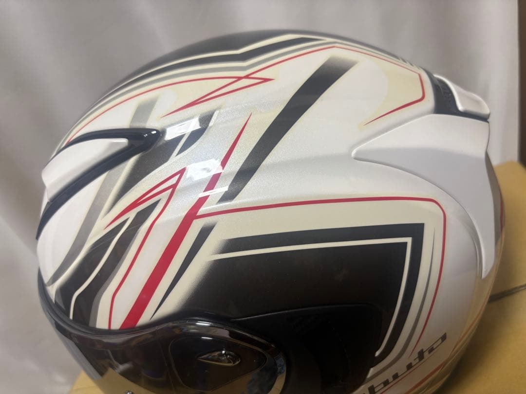 OGK KABUTO Exceed Claw ホワイト　PロックミラS付き