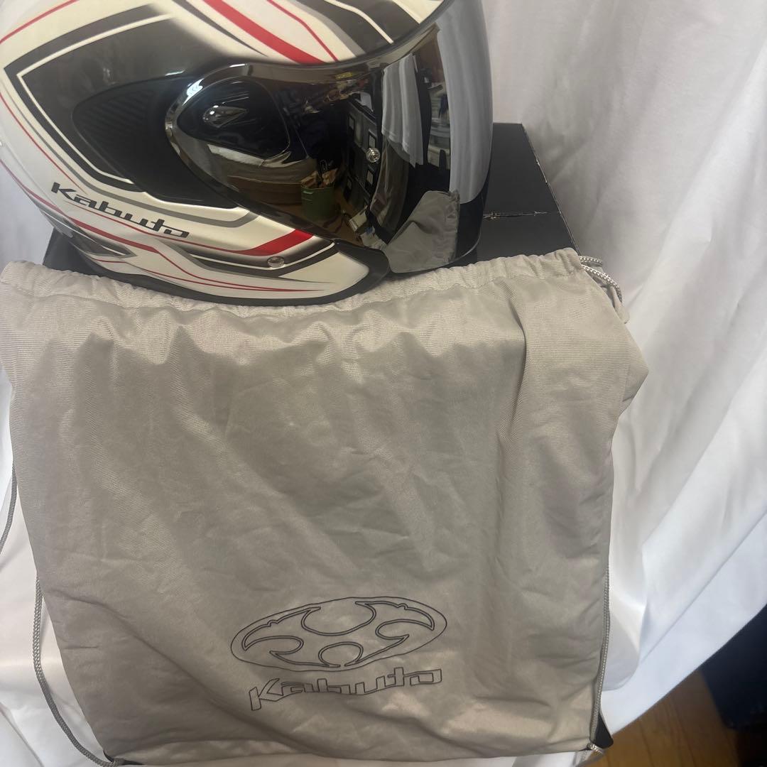 OGK KABUTO Exceed Claw ホワイト　PロックミラS付き