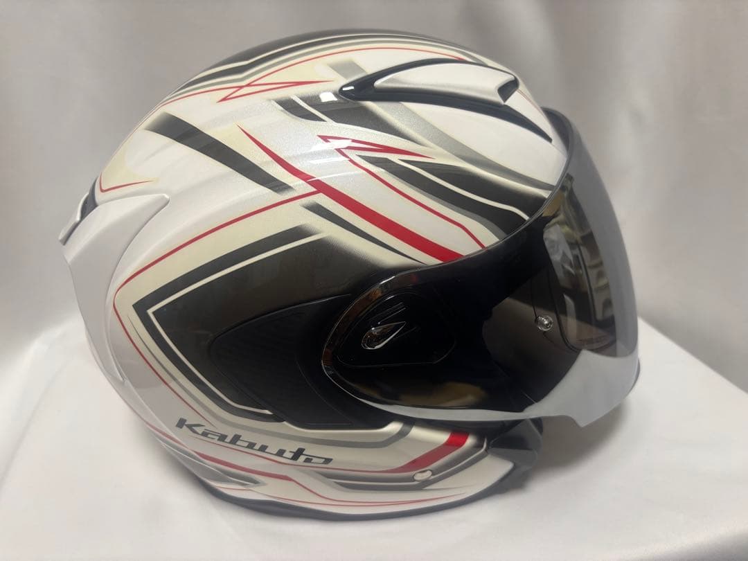 OGK KABUTO Exceed Claw ホワイト　PロックミラS付き