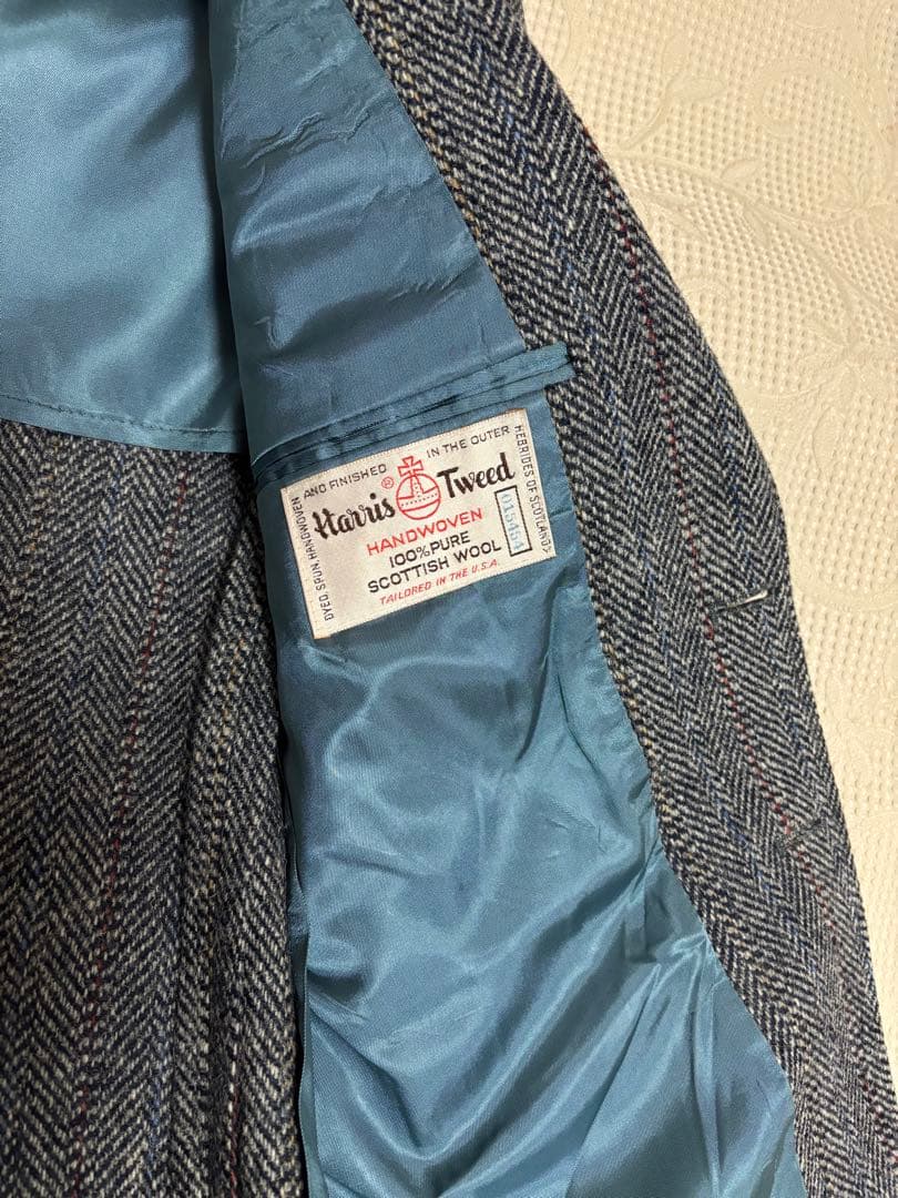 Harris Tweed ハリスツイード 米国製 ウール テーラード　綺麗