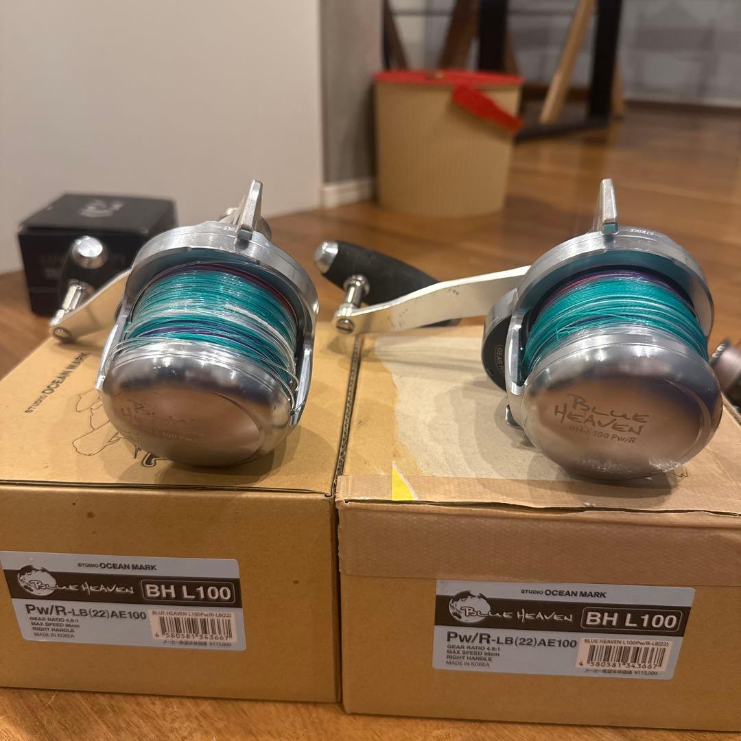 スタジオオーシャンマーク　L100パワーギア 2台　スペアスプール