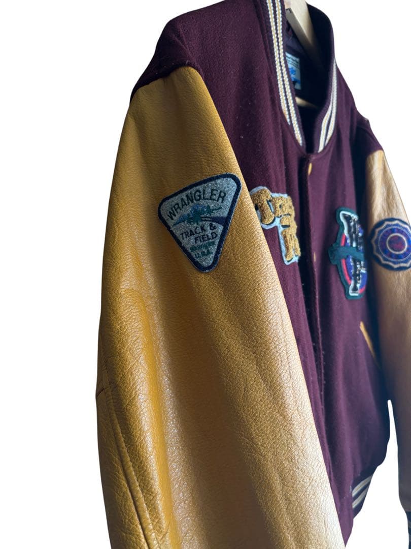 【希少】Wrangler ヴィンテージ スタジャン M レザーウール