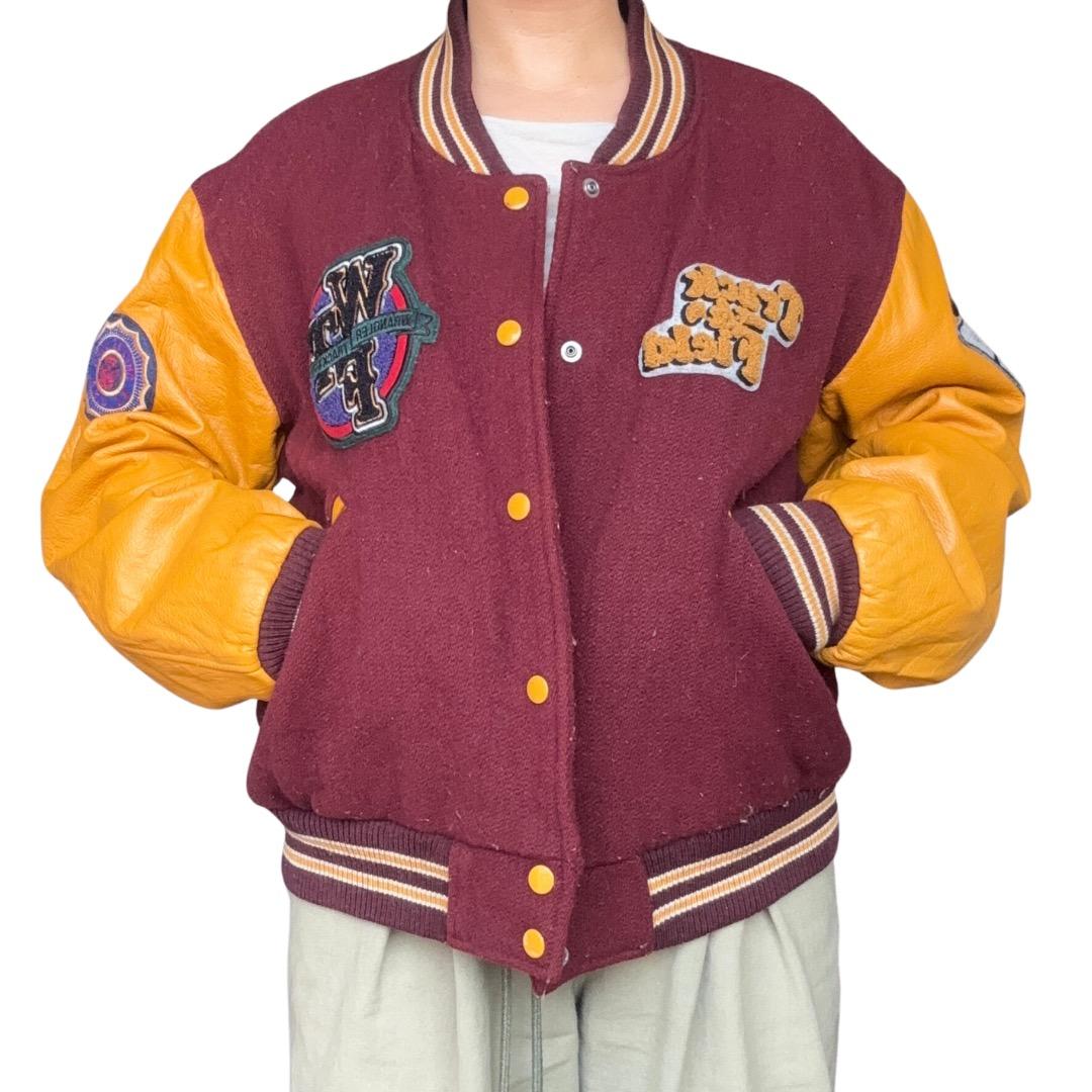 【希少】Wrangler ヴィンテージ スタジャン M レザーウール