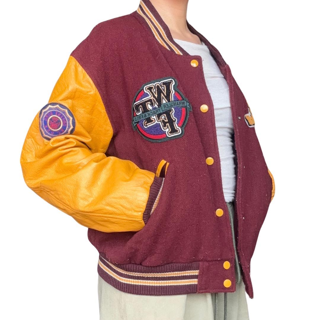 【希少】Wrangler ヴィンテージ スタジャン M レザーウール