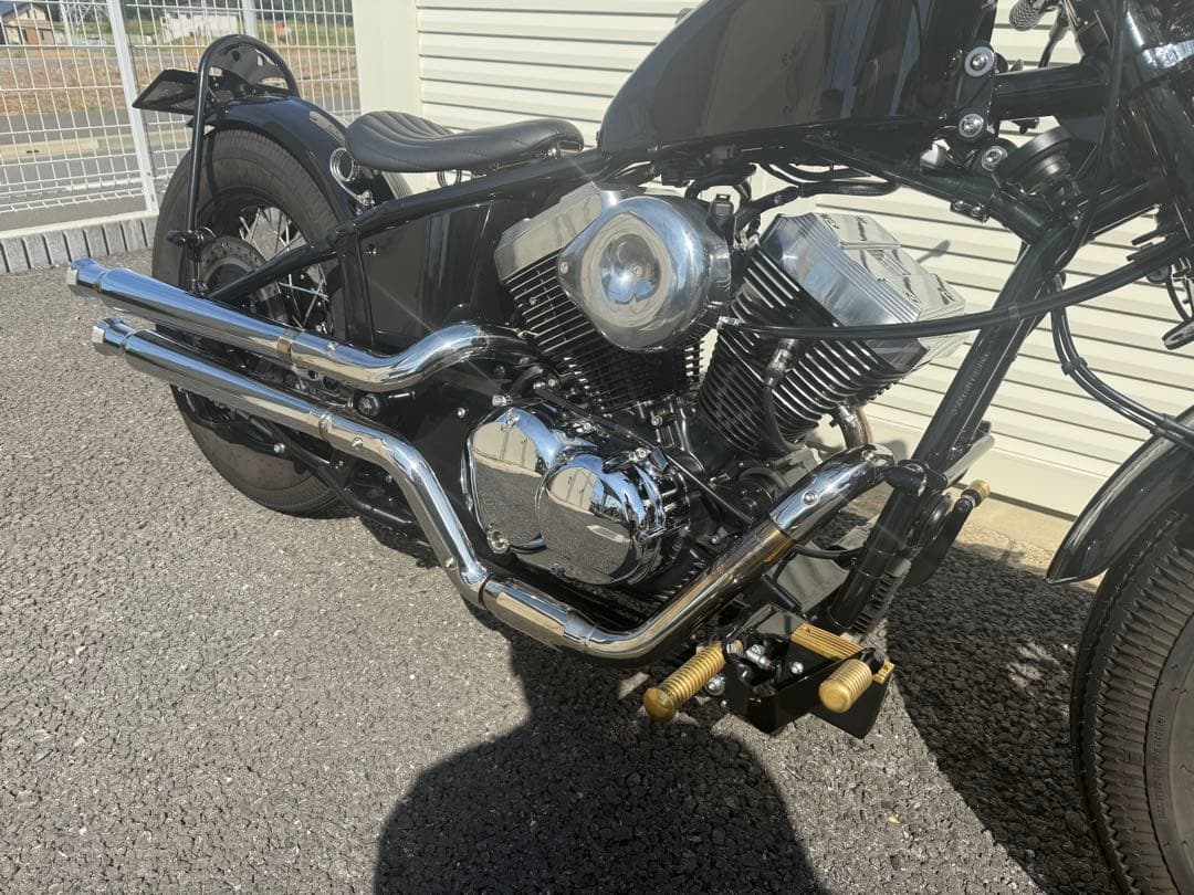 Thunder250 汎用マフラー トランペットマフラー