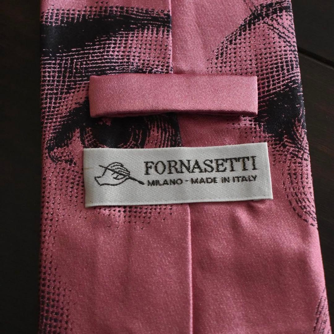 こ*ん様 FORNASETTI ピンク フェイスプリント ネクタイ