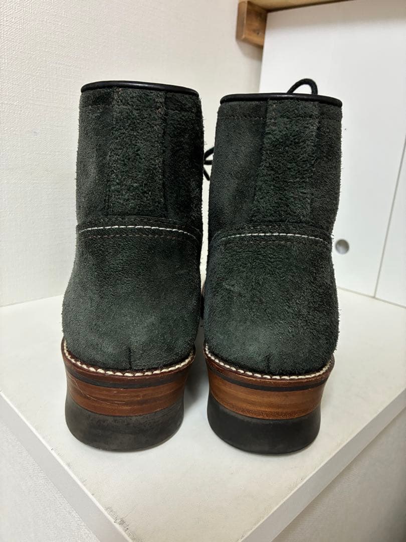 グラニスタホーウィン社カリコスエード　ミドルブーツ　チャコール8.5