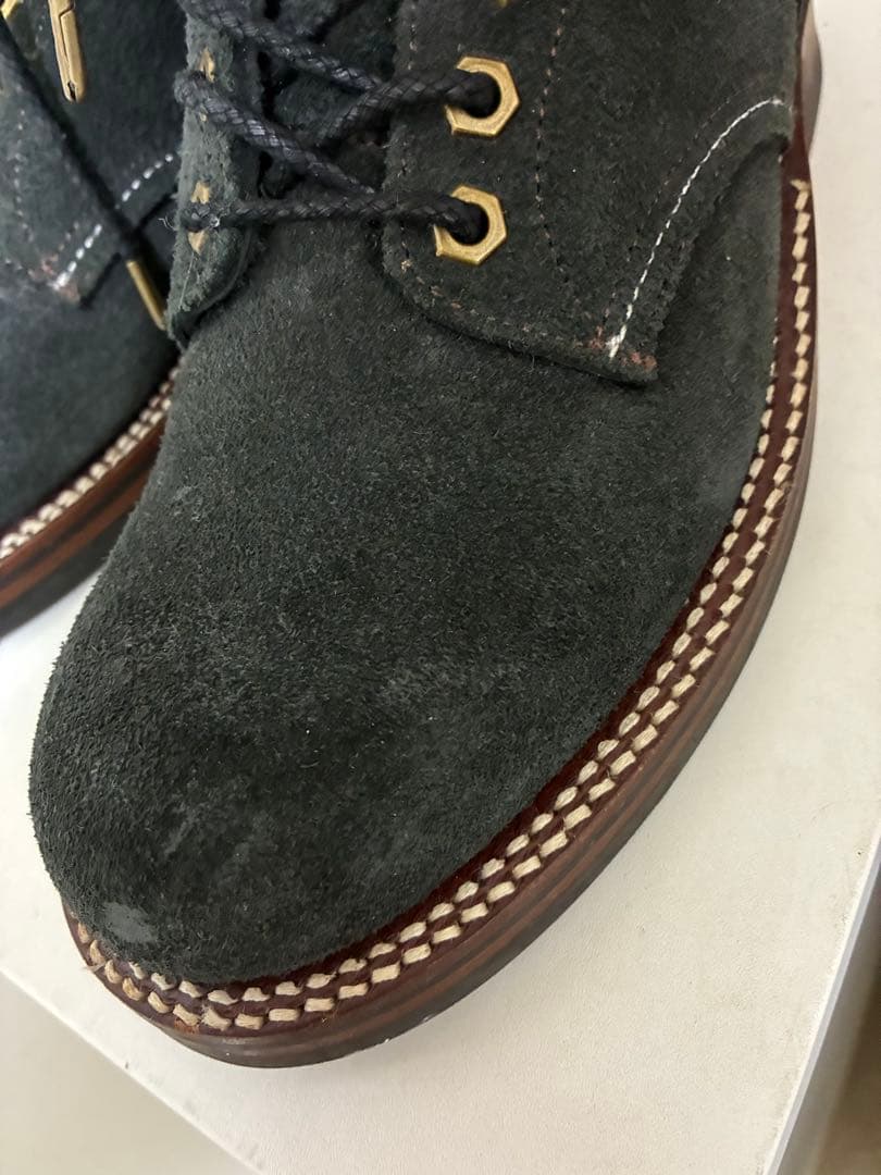 グラニスタホーウィン社カリコスエード　ミドルブーツ　チャコール8.5