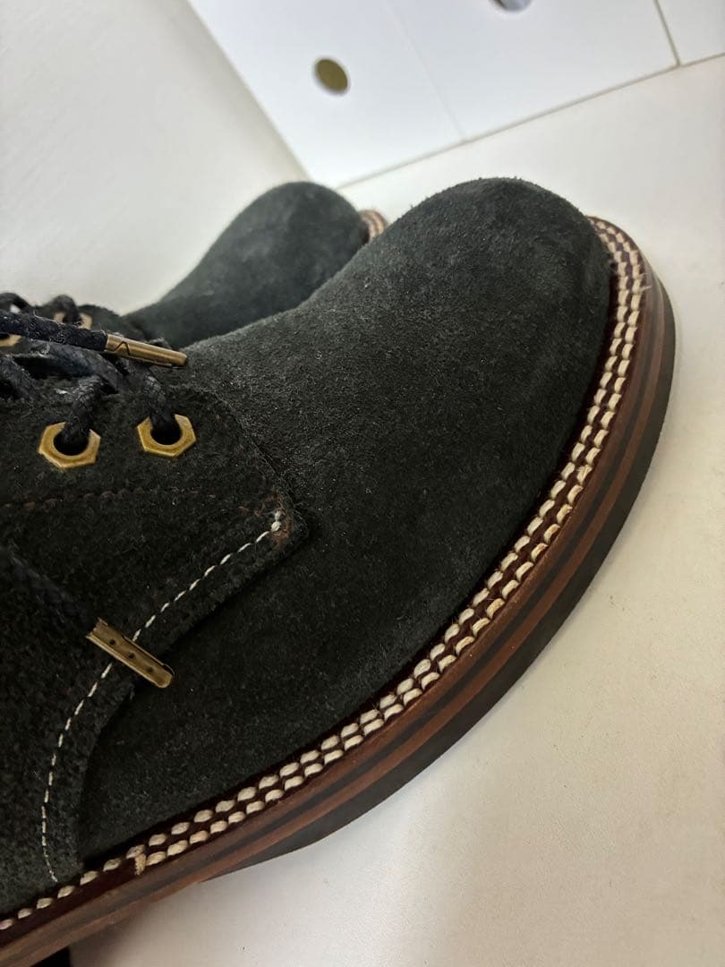 グラニスタホーウィン社カリコスエード　ミドルブーツ　チャコール8.5