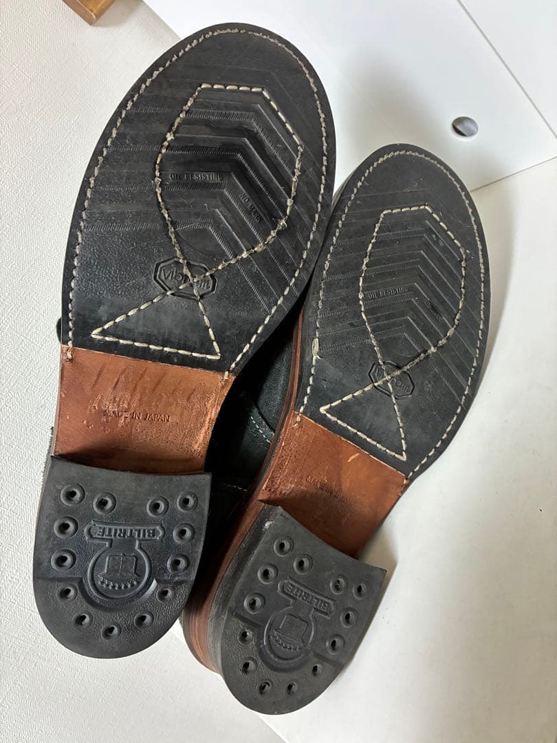 グラニスタホーウィン社カリコスエード　ミドルブーツ　チャコール8.5