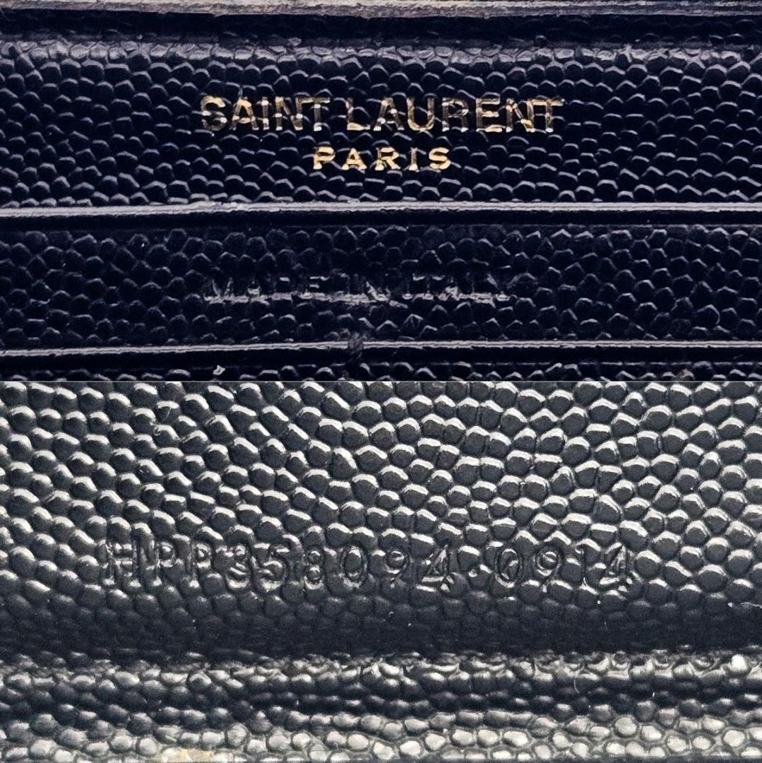 サンローラン 長財布 YSL カサンドラ ラウンドファスナー A601 Vステ