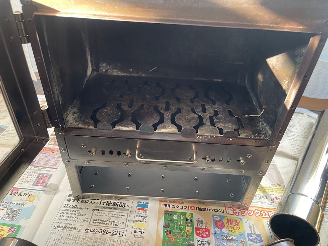 Soomloom 二次燃焼ポータブル暖炉 VistaV 別売延長煙突２本付き