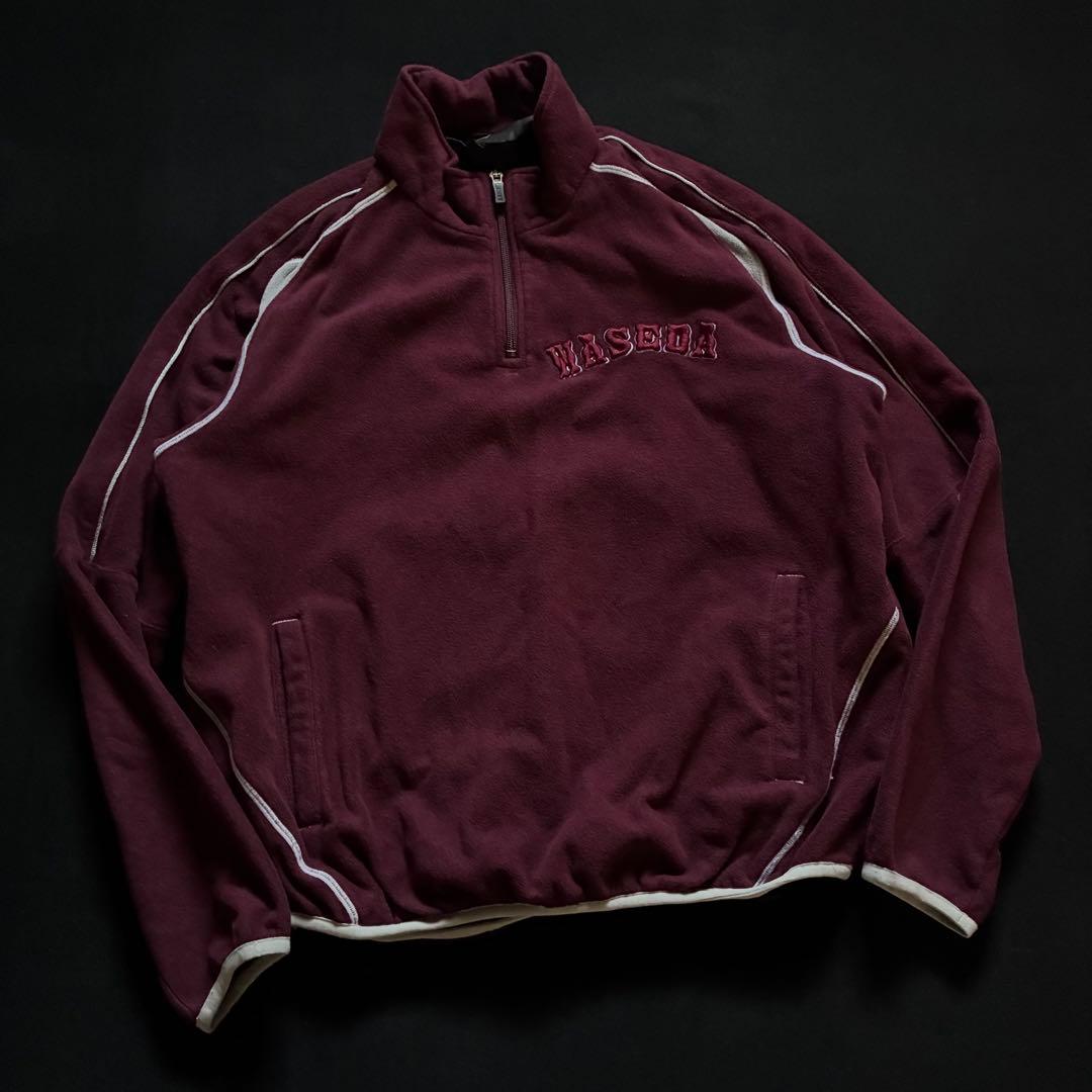 ZETT 早稲田大学 野球部 フリース ウォーマー グランドコート ジャンパー