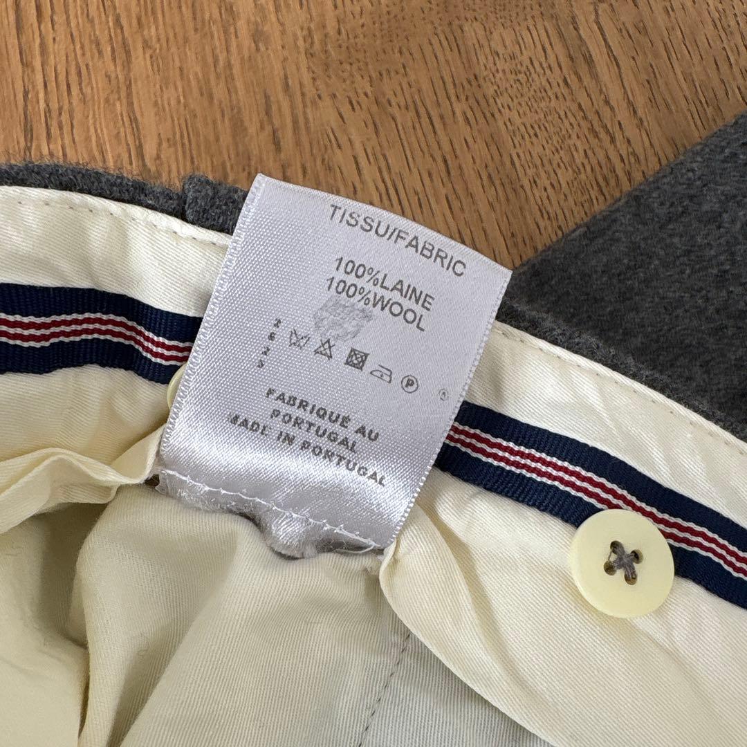 BERNARD ZINS ベルナール・ザンス　ウールスラックス　グレー