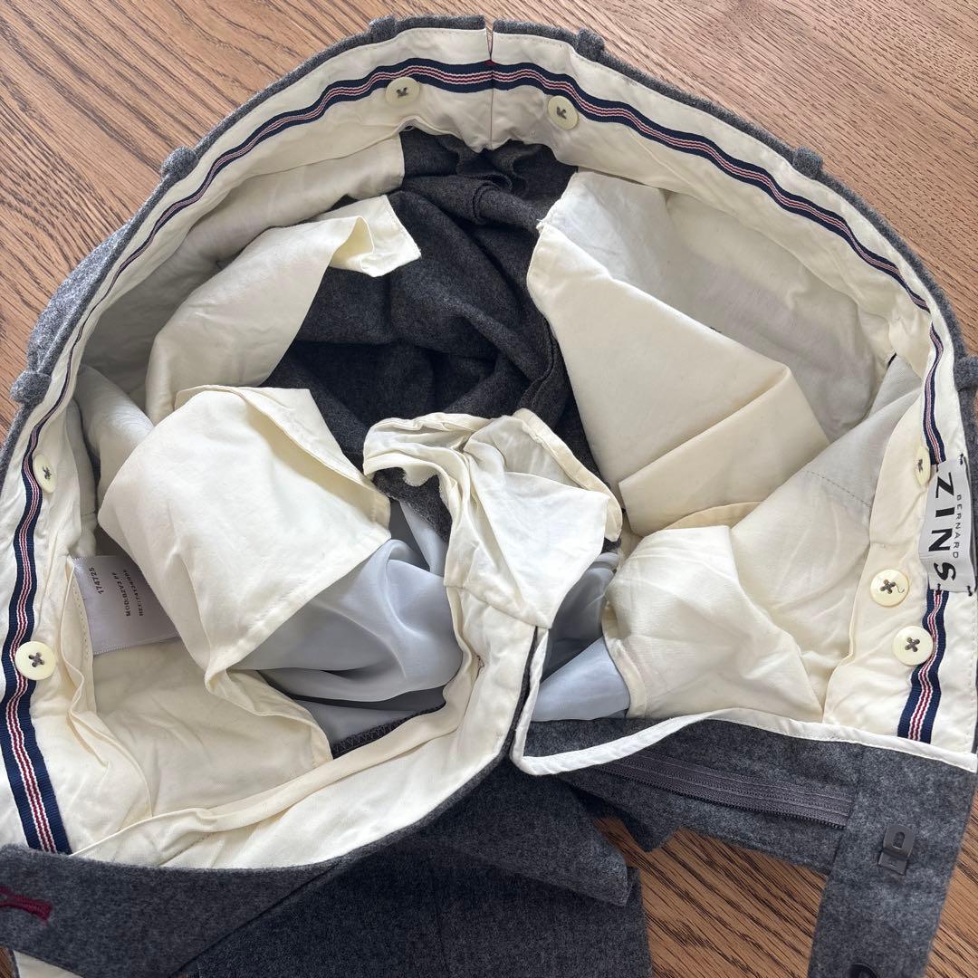 BERNARD ZINS ベルナール・ザンス　ウールスラックス　グレー