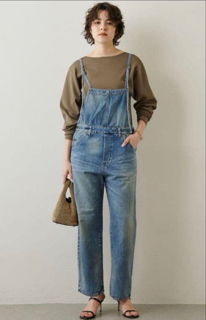 デニムサロペット 豹柄　ウィムガゼット