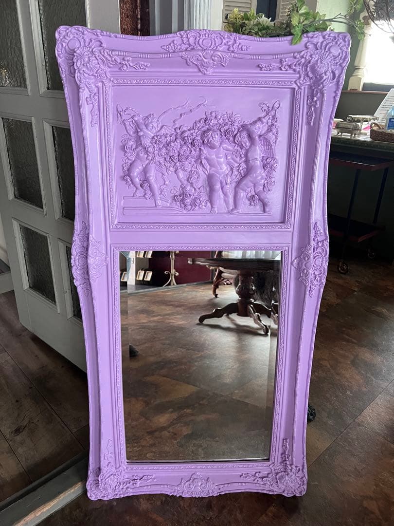 SALE!天使がついた大きな鏡＊ゴシック＊リメイクにも