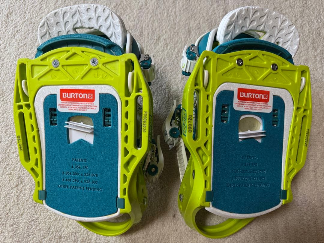 BURTON LGS スノーボードビンディング　S グリーン/ブルー 箱付き