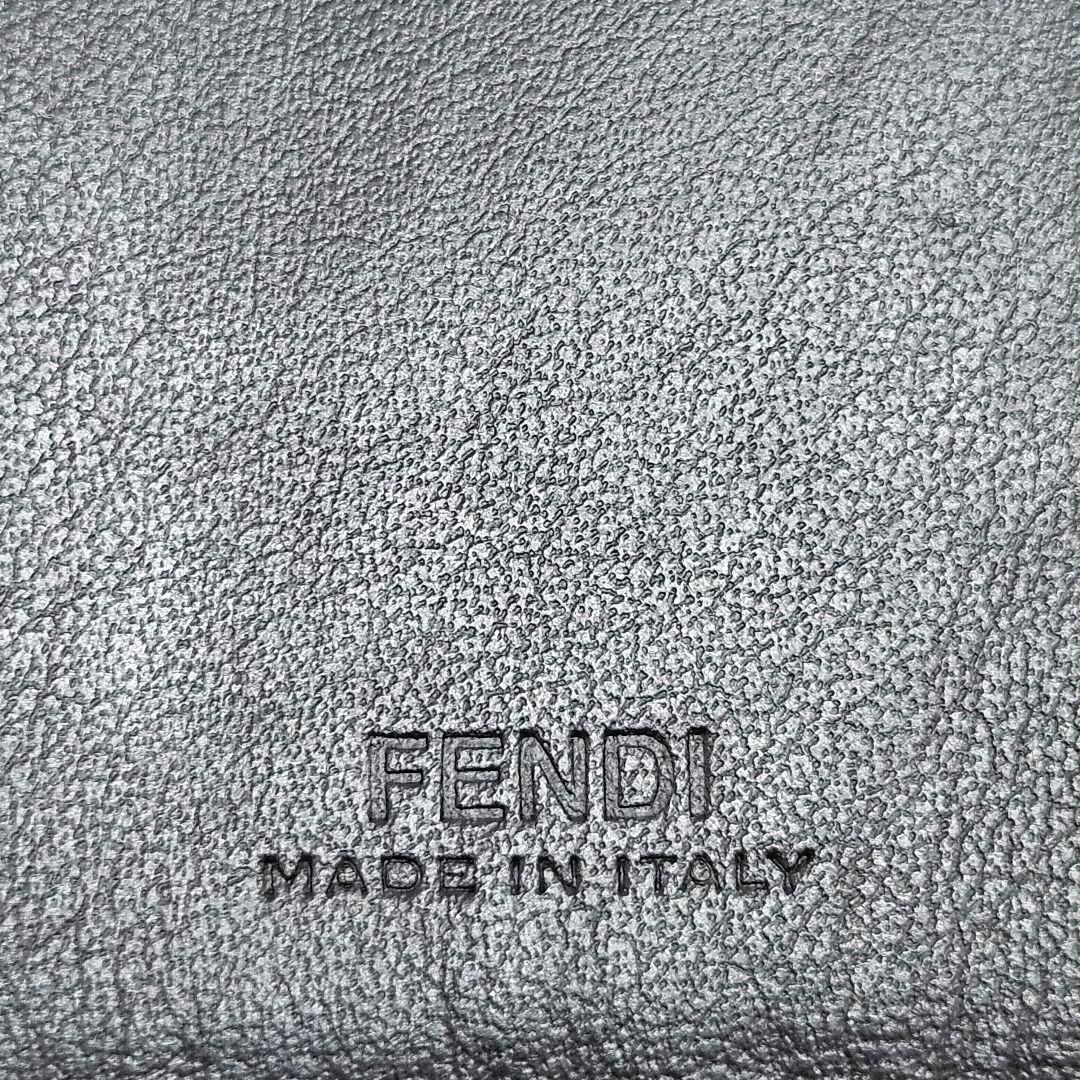 FENDI フェンディ ファブリック キーケース ズッカ柄 黄色 黒