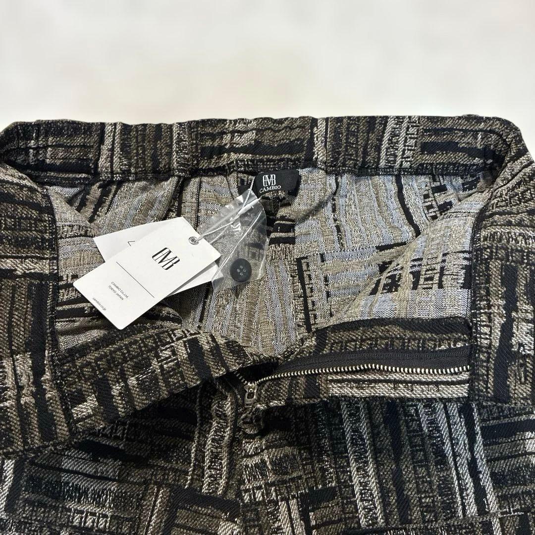 ✨新品 タグ付CAMBIO カンビオ テーパードパンツ ジャガード