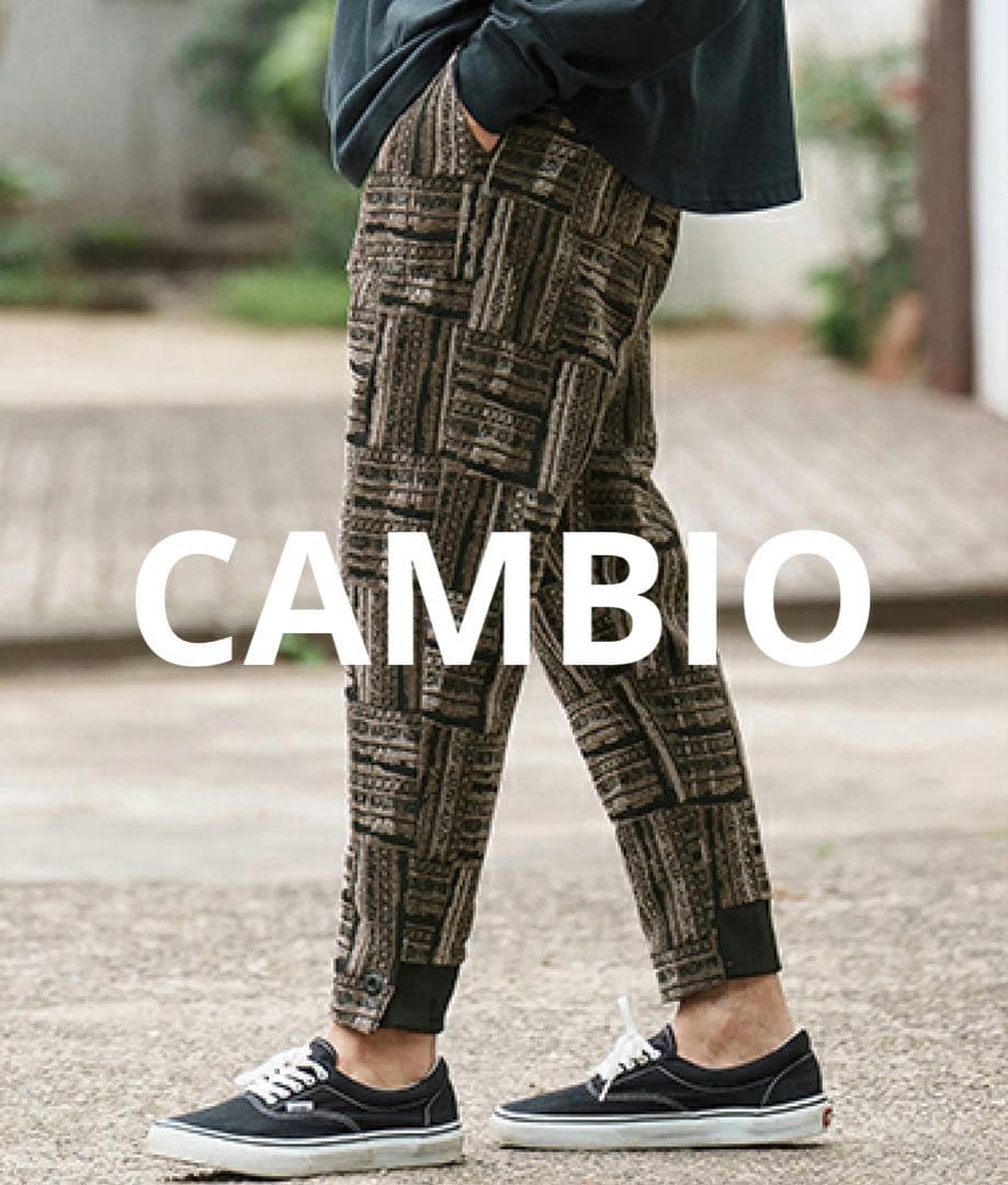 ✨新品 タグ付CAMBIO カンビオ テーパードパンツ ジャガード