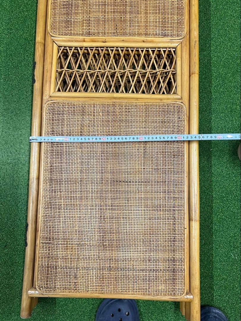 籐の衝立 4連 高さ約135 幅約46✖️4 部屋の簡易仕切り 着替時などに便利