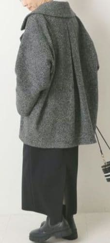 Spick & Span Wスライバーへリンボーンミドルコート