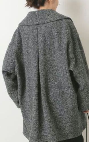 Spick & Span Wスライバーへリンボーンミドルコート