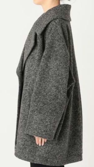 Spick & Span Wスライバーへリンボーンミドルコート