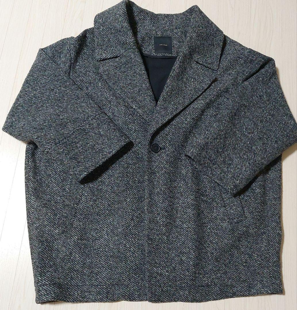 Spick & Span Wスライバーへリンボーンミドルコート