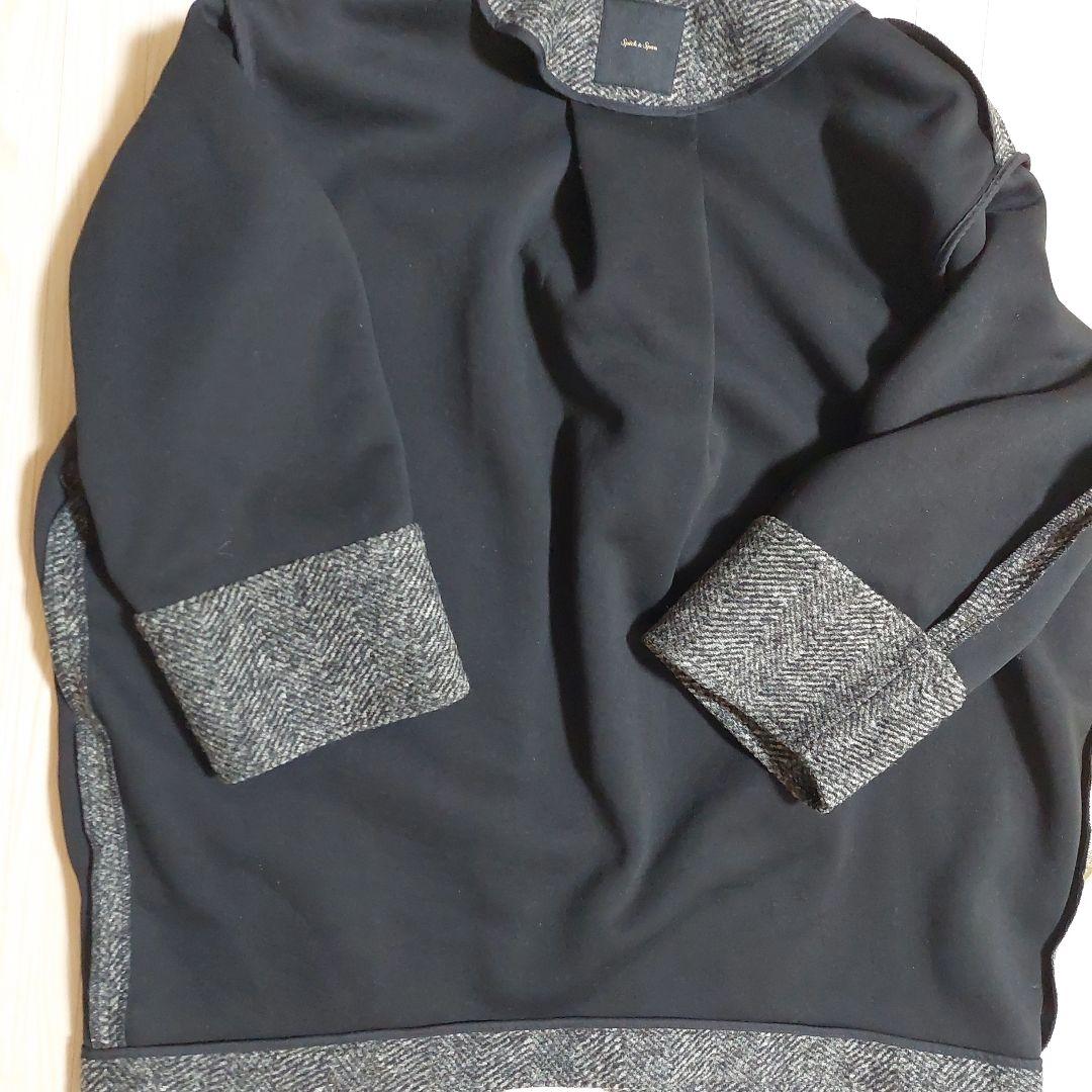 Spick & Span Wスライバーへリンボーンミドルコート